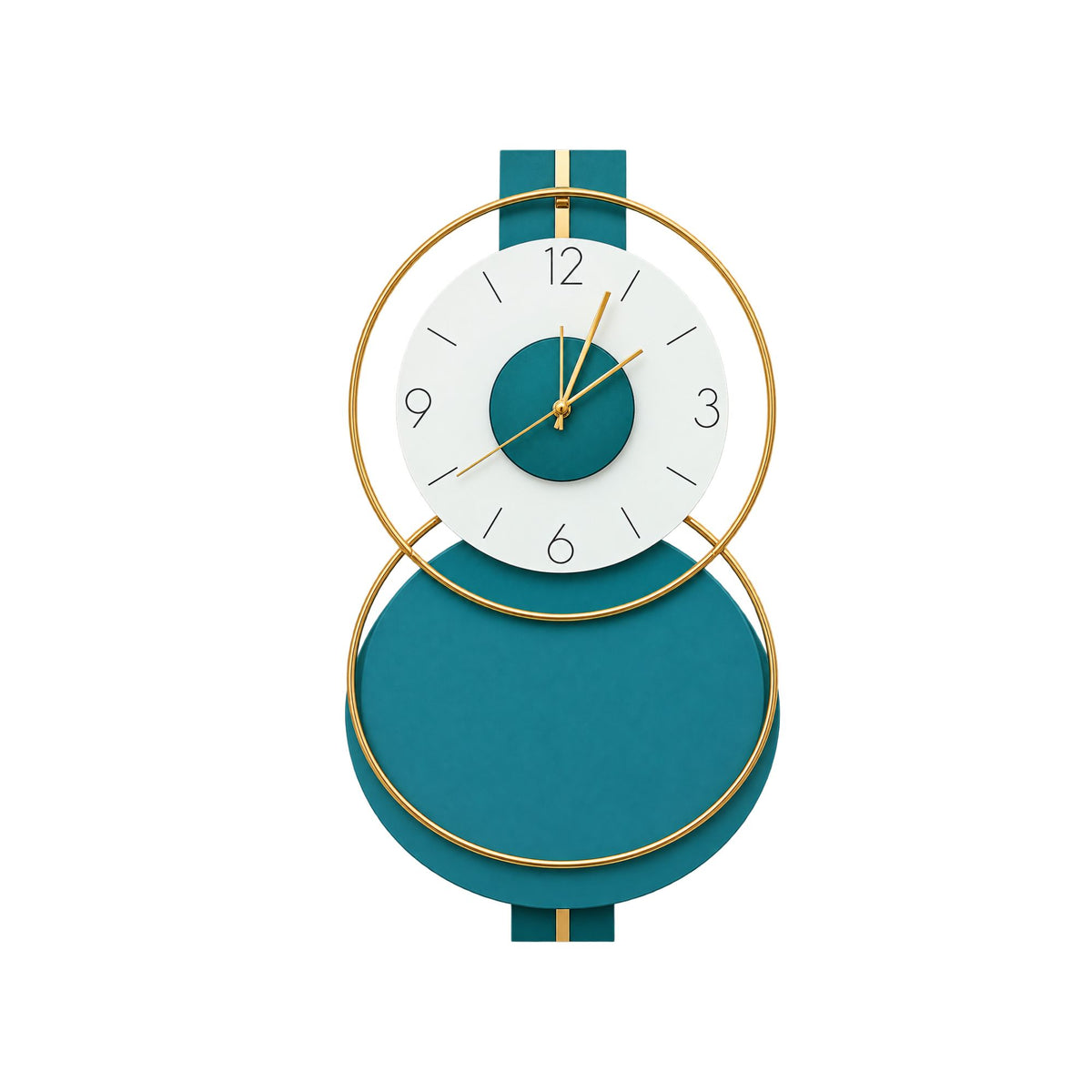 Relife Metal Wall Clock Antique Decorative | Sky Blue Ring