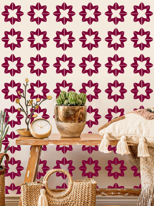 Kayra Decor Alpha Design Stencil for Wall Painting (KDMD1435)