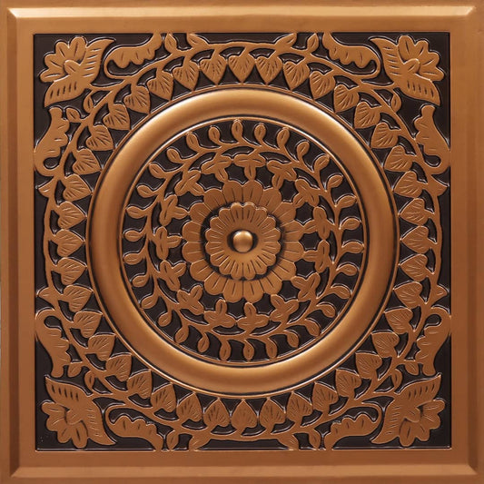 Antique Copper Mandala Design PVC Ceiling Panel