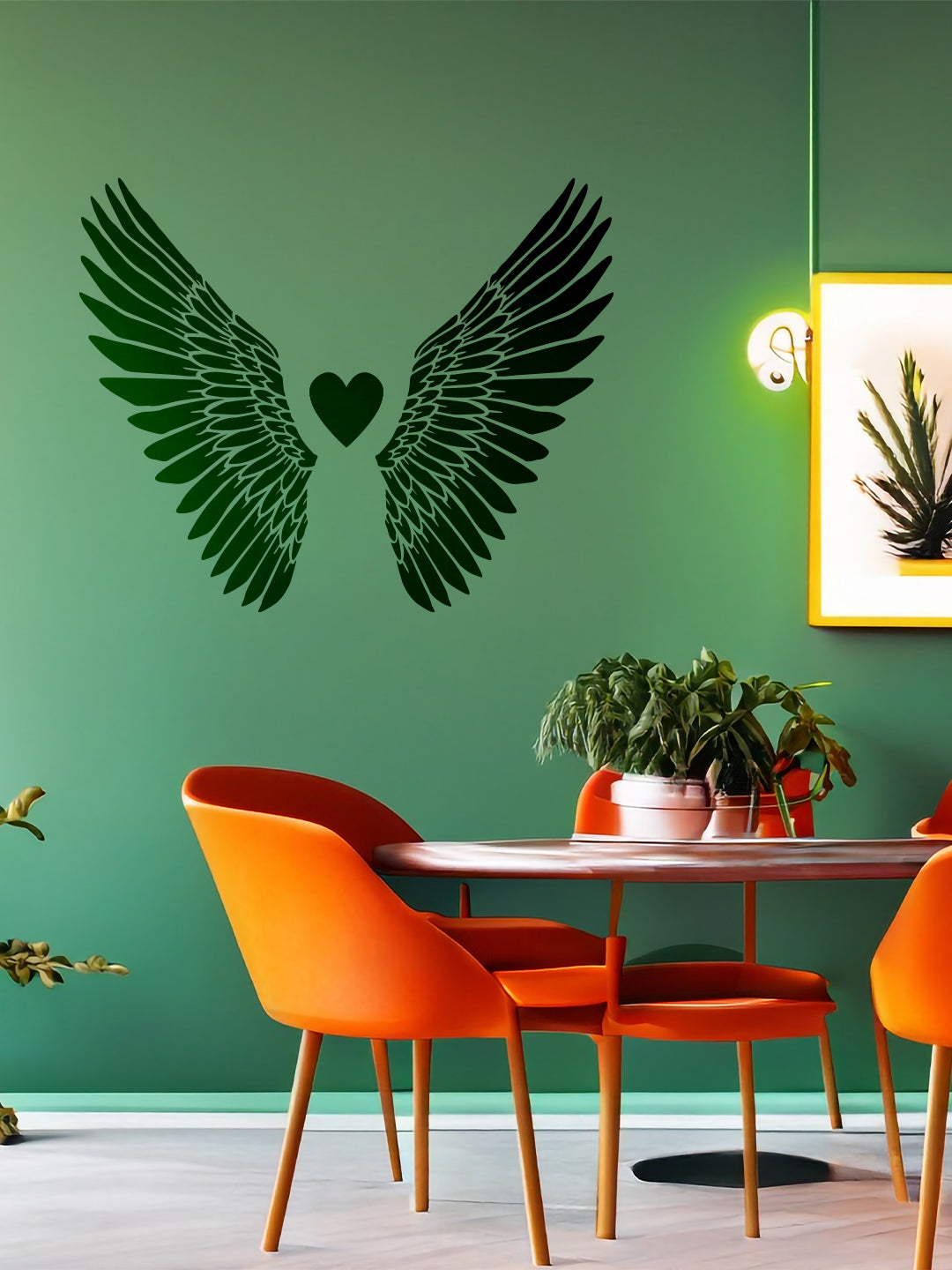 Angle Heart Design Stencils for Wall Painting (KDMD1403-1624)