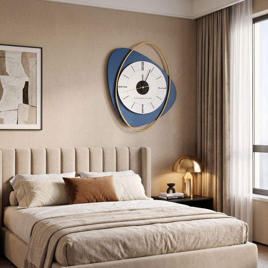 Relife Metal Wall Clock Antique Decorative Size- 51X41 cm | Curve triangle