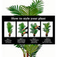 Pygmy Artificial Palm Tree - Artificial Plants for Home Decor Big Size with Black Pot (Pygmy Artificial Palm Tree - 3 Feet)