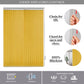 Kayra Decor Vertical Blinds for Windows - Vertical Blinds Curtain for Home - Bedroom, Kitchen, Sliding Door, and Balcony (Customized Size, Yellow)