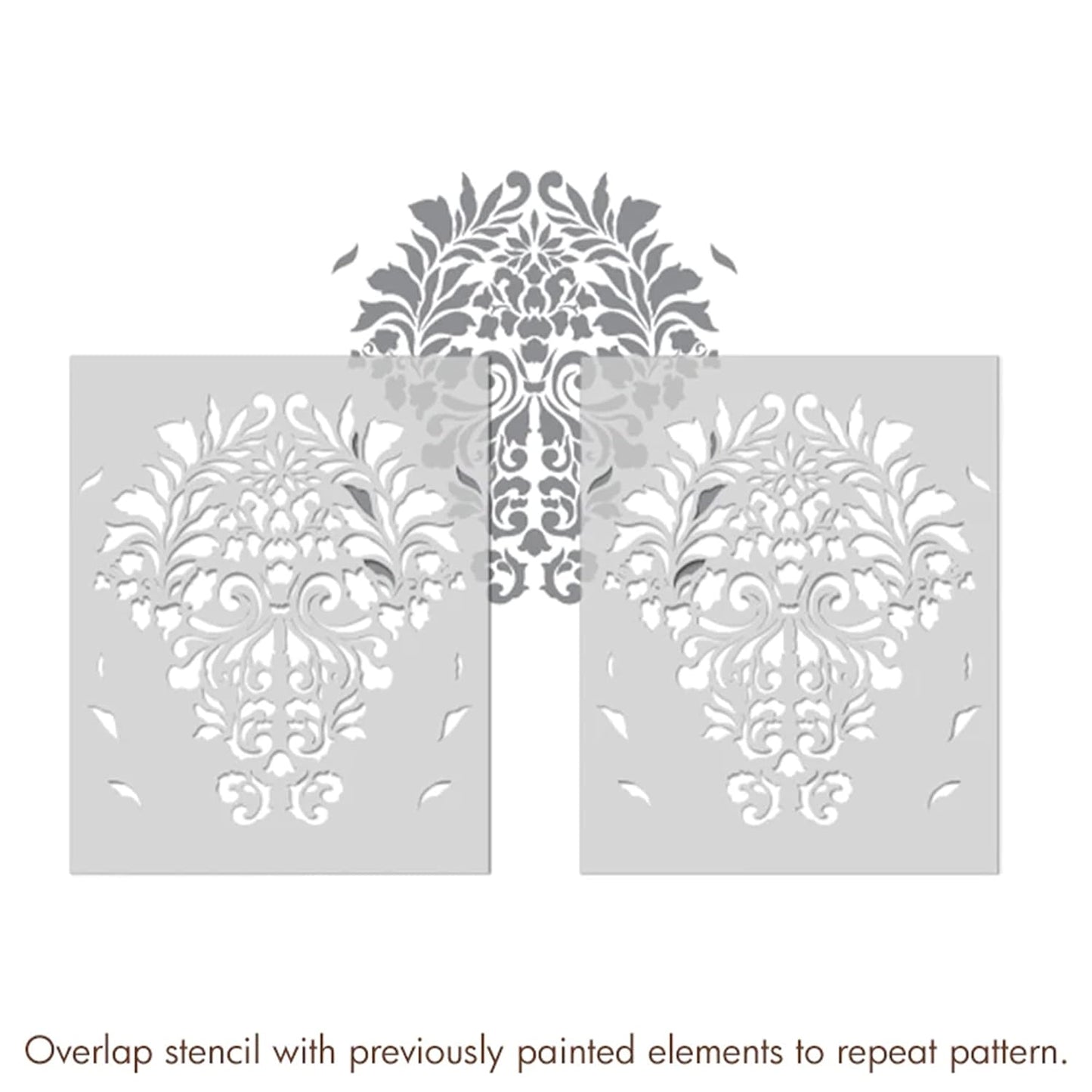 Latest Royal Damask Stencils for Wall Painting (KDRDSS1142)