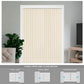 Kayra Decor Vertical Blinds for Windows - Vertical Blinds Curtain for Home - Bedroom, Kitchen, Sliding Door, and Balcony (Customized Size, Cream)