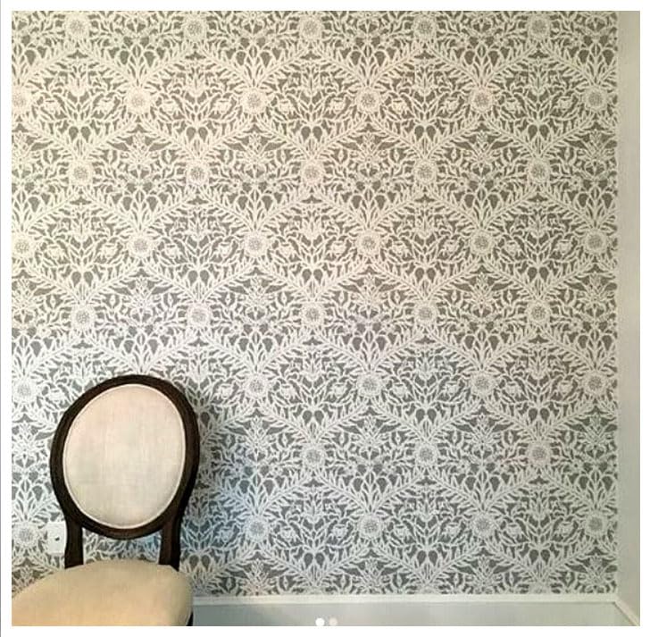 Latest Large Denisa Moroccan Damask Allover Paint Wall Stencil (KDRDSS1224)