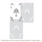 Latest Palm Tree Wall Stencils for Wall Painting (KDRDSS1157-2436)