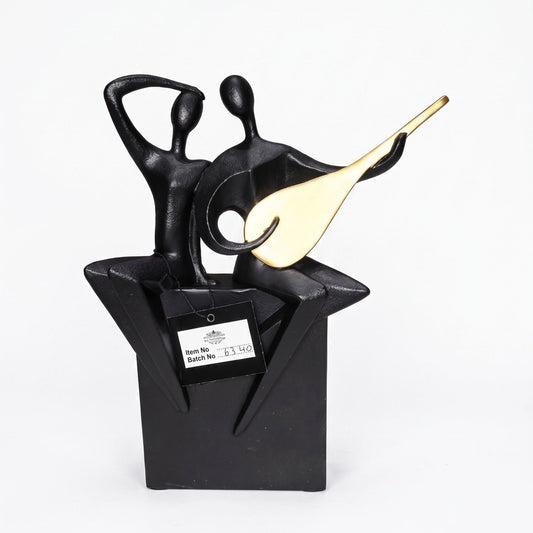 Abstract Modern Art Sculpture Showpiece for Home Decor -Guitar Couple