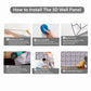 Brown Color Web Design 3D PVC Wall Panels
