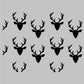 Latest Deer Pattern Kids Stencils for Wall Painting (KDRDSS1249-1212) Pack of 2