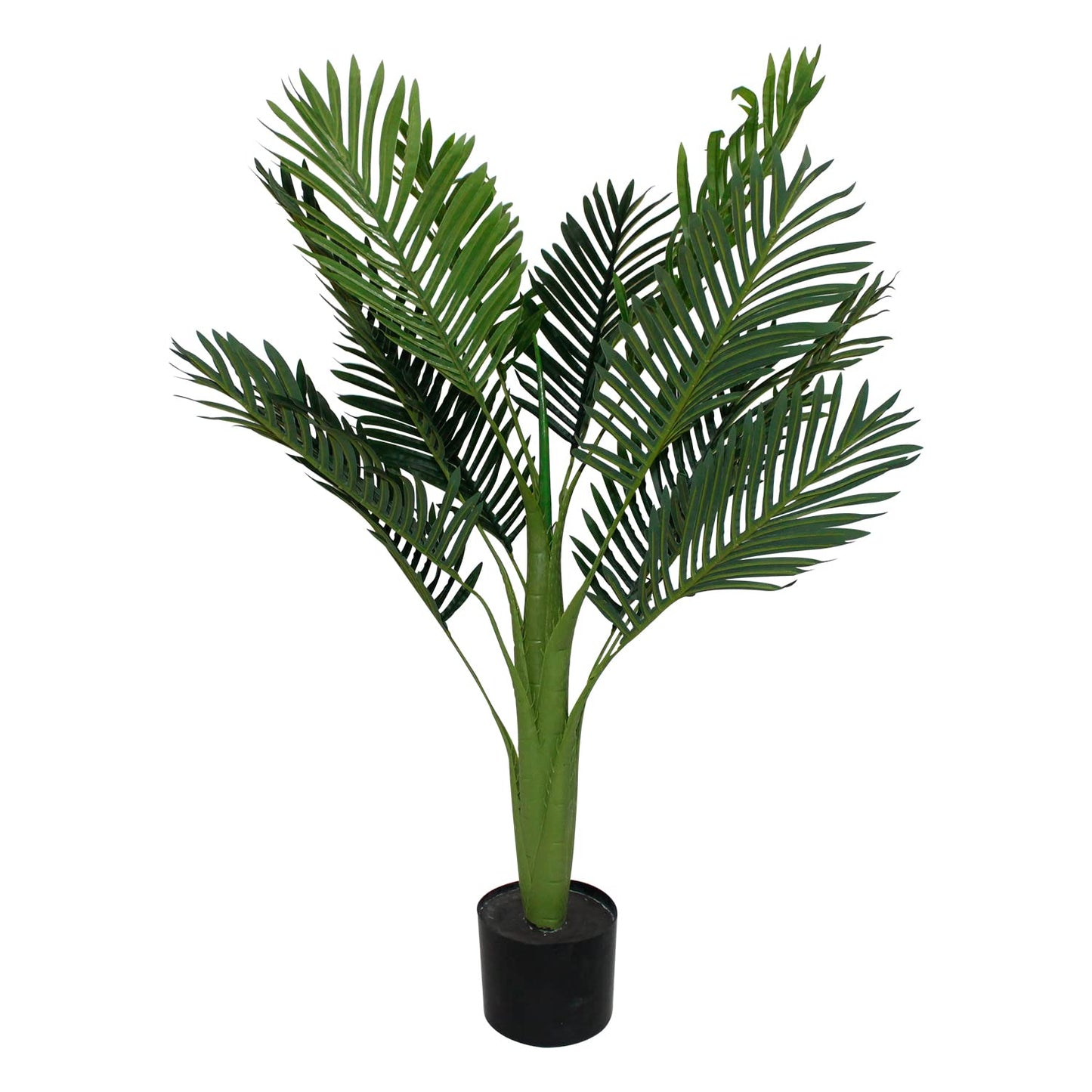 Kayra Decor Pygmy 3 Feet Artificial Palm Tree - Big Size with Pot (Black)