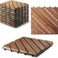 Wooden Deck Tiles Water Resistant, 30 X 30 cm