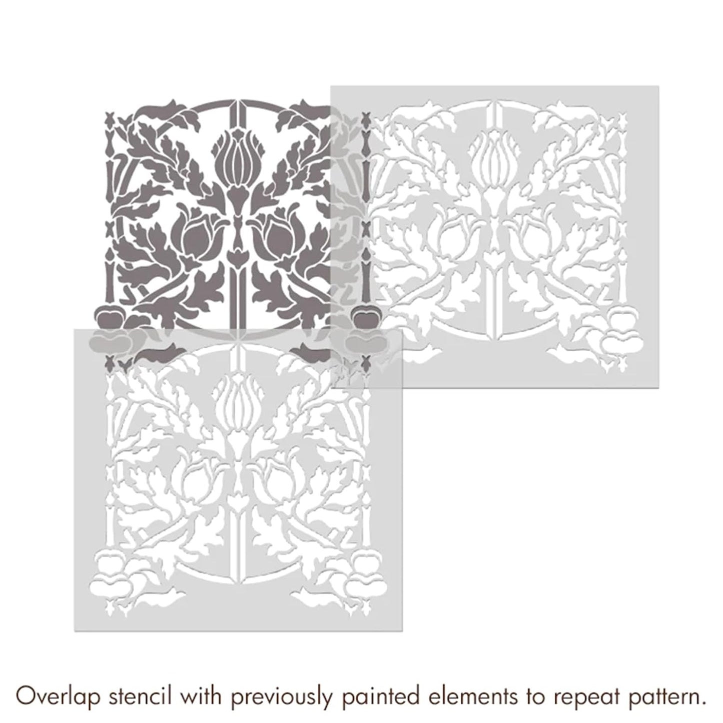 Latest Large BlackBerry Flower Stencils for Wall Painting (KDRDSS1172)