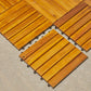 Wooden Deck Tiles Water Resistant with Interlocking Indoor & Outdoor for Balcony, Garden and Roof 30 X 30 cm