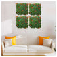 Artificial Vertical Garden Mat for Indoor & Outdoor Walls 50 cm x  50 cm, Leaves Mix Green and red
