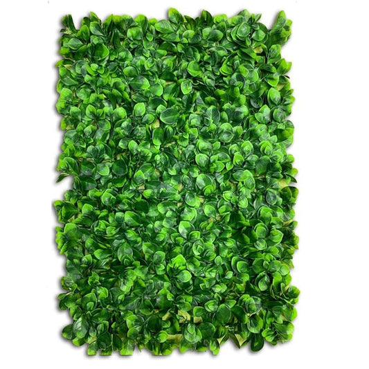 Artificial Vertical Wall Mat for Indoor & Outdoor Walls (Size 40 cm x 60 cm), Leave Green