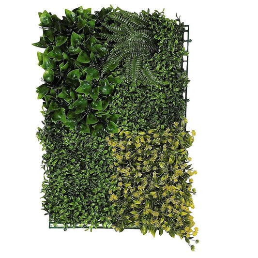 Artificial Vertical Wall Mat for Indoor & Outdoor Walls (Size 40 cm x 60 cm), yellow Green