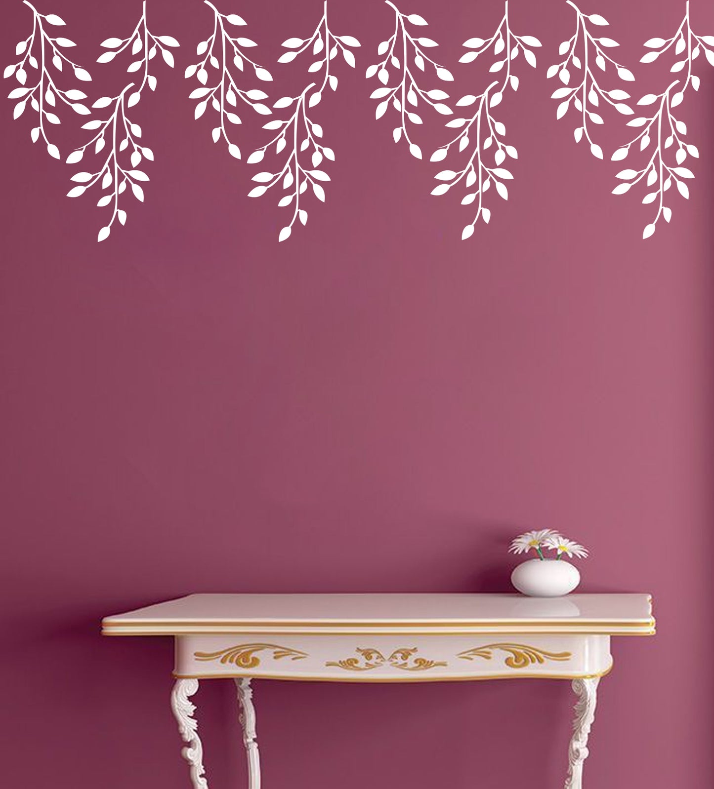 Falling Leaves Wall Design Stencil (KHS266)