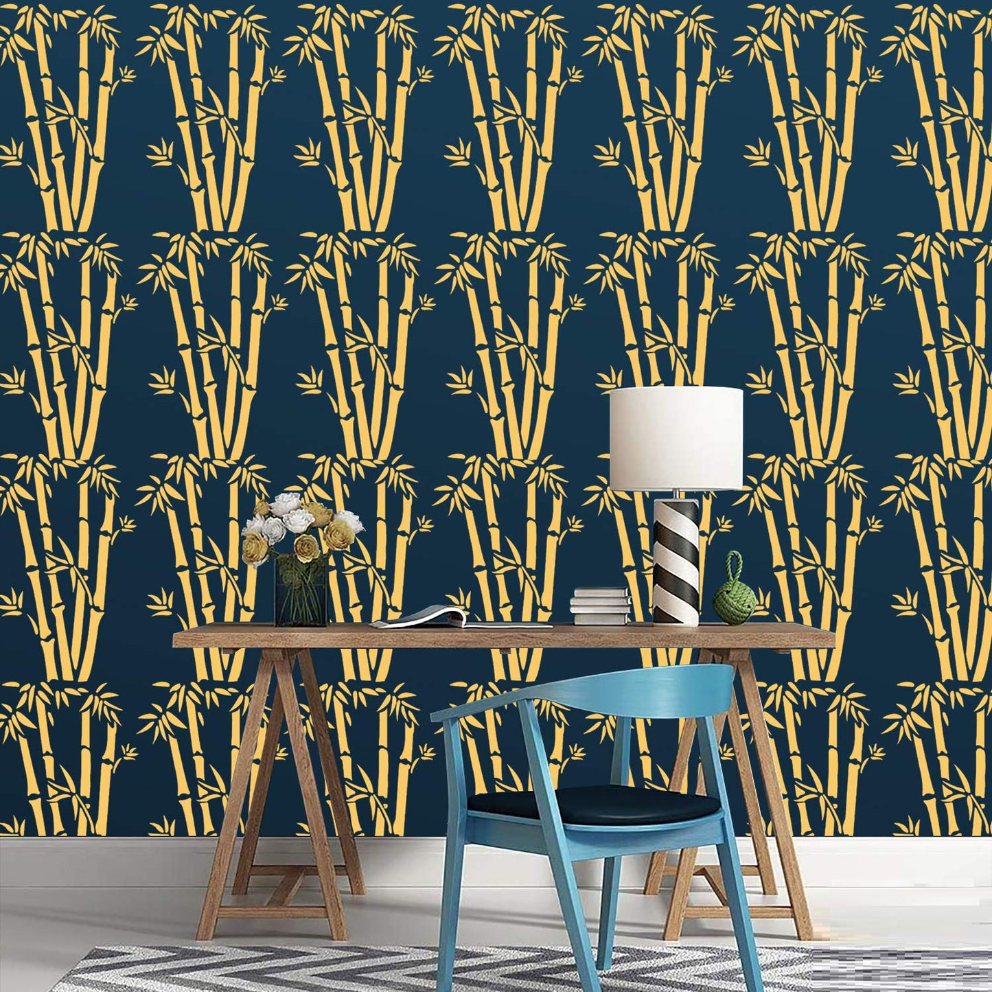 Sugarcane Wall Design Stencil (KHSNT001)