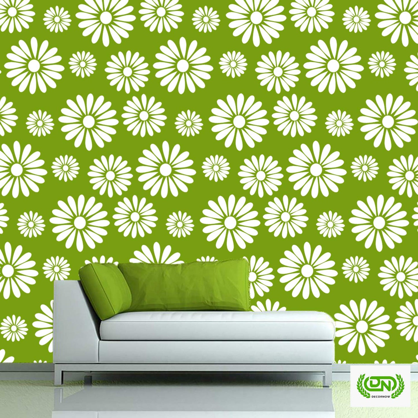 Floral Wall Design Stencil (KHSNT044)