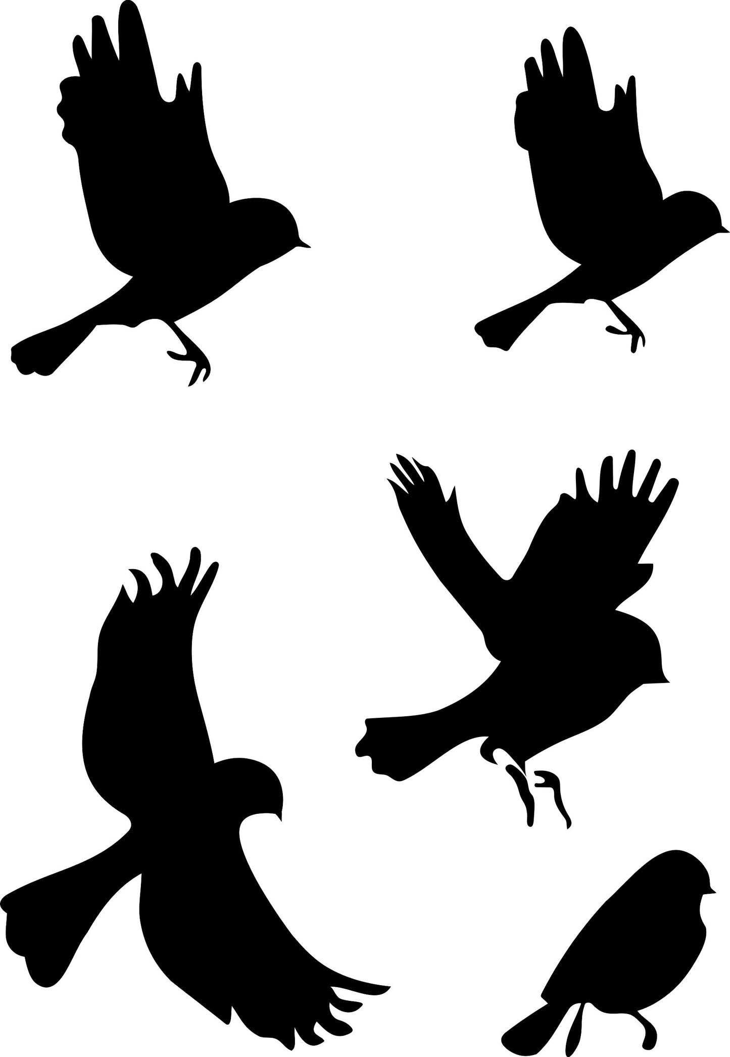 Birds Wall Design Stencil (KHSNT125)
