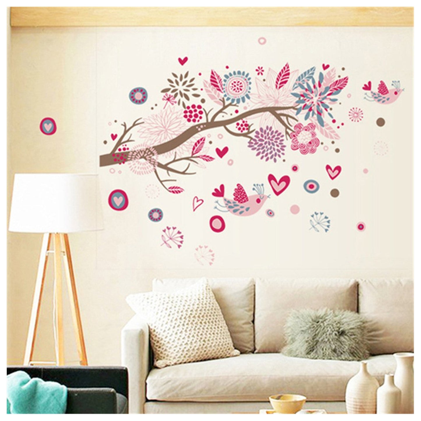 Mesmerising Tree Wall Design Stencil (KHSNT362)