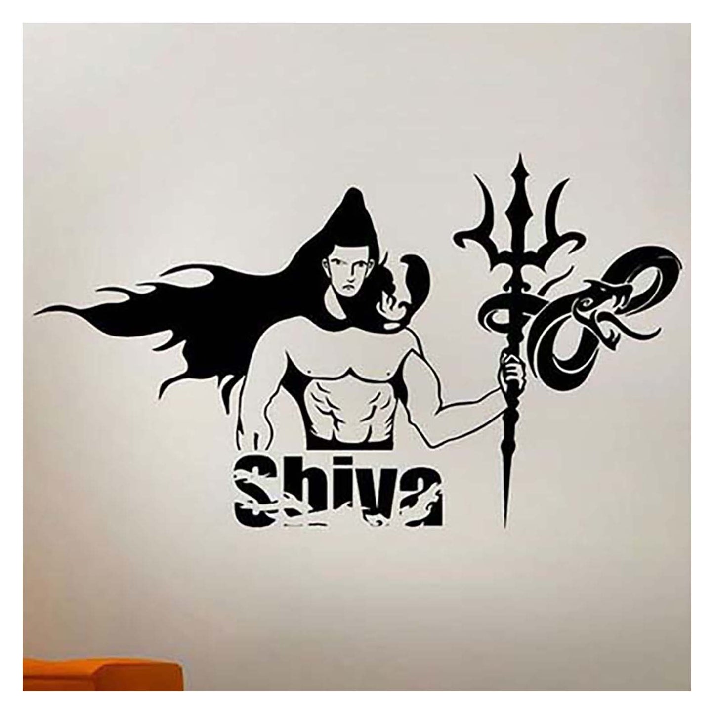 Large Size Mahadev Wall Design Stencil (KHSNT382)