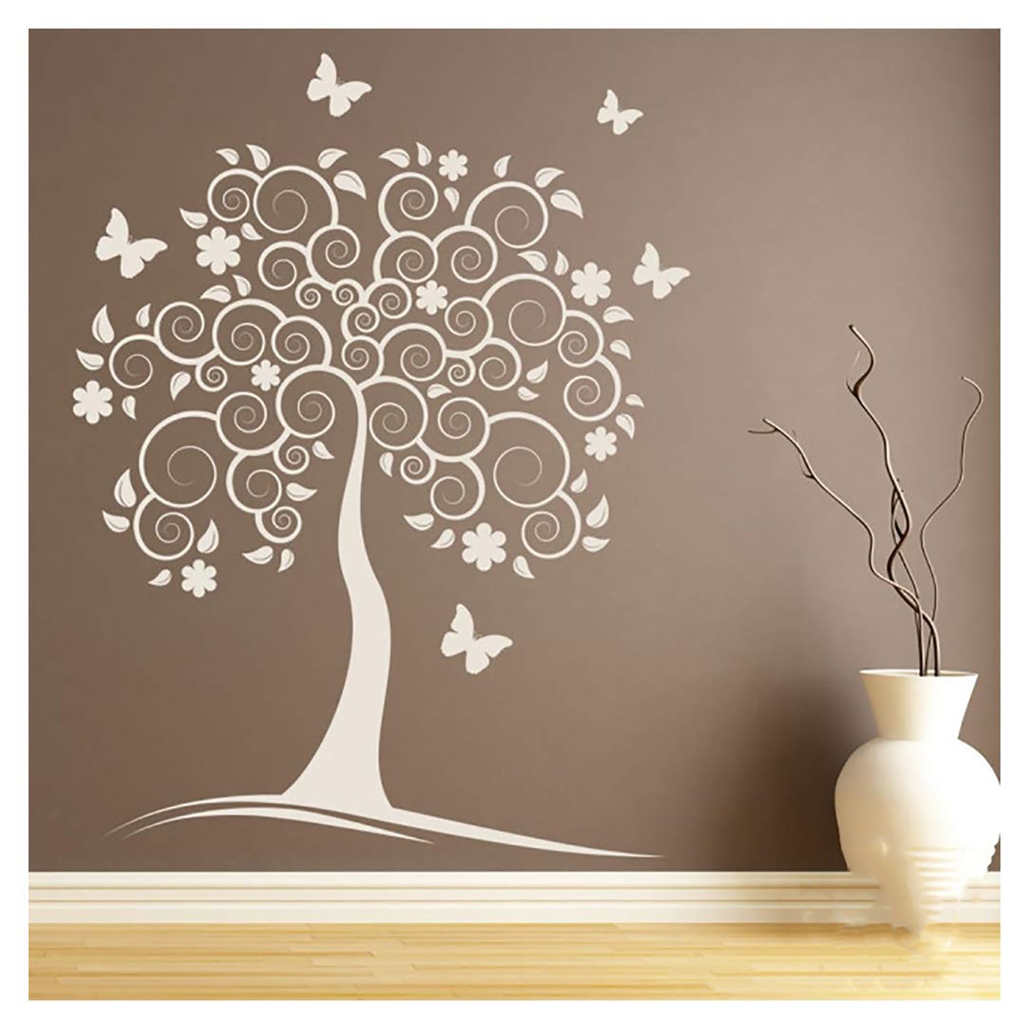 Butterflies Wall Design Stencil (KHSNT420)