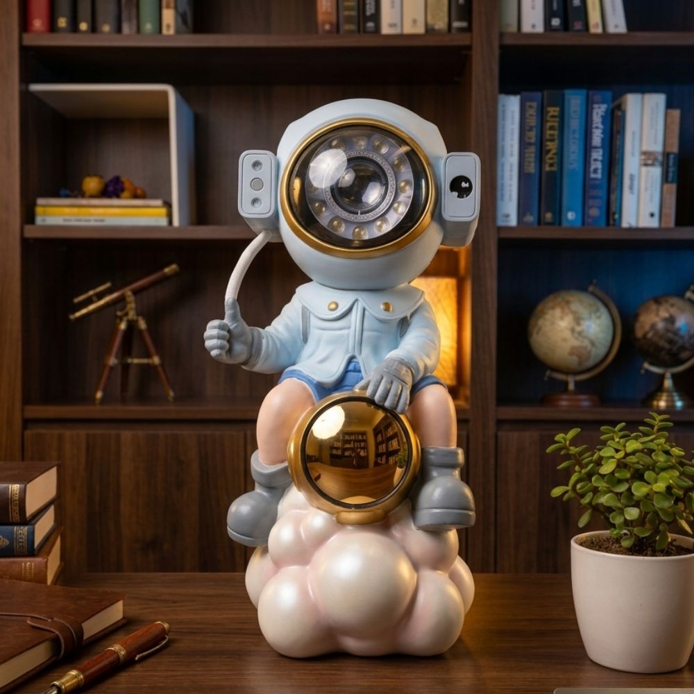 LED Table Top Desk Decor Astronaut Rocket