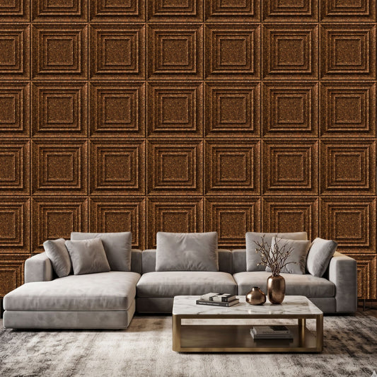 Metallic Bronze 3D Wall Panels Accent Design1