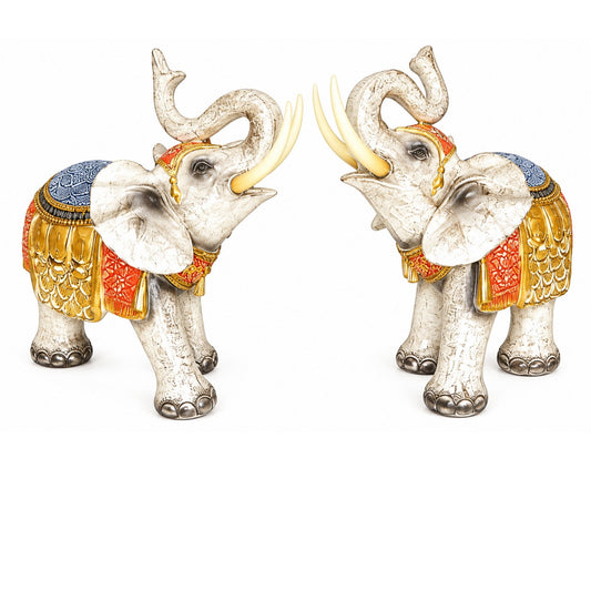 Abstract Modern Art Sculpture Showpiece for Home Decor - White Elephant