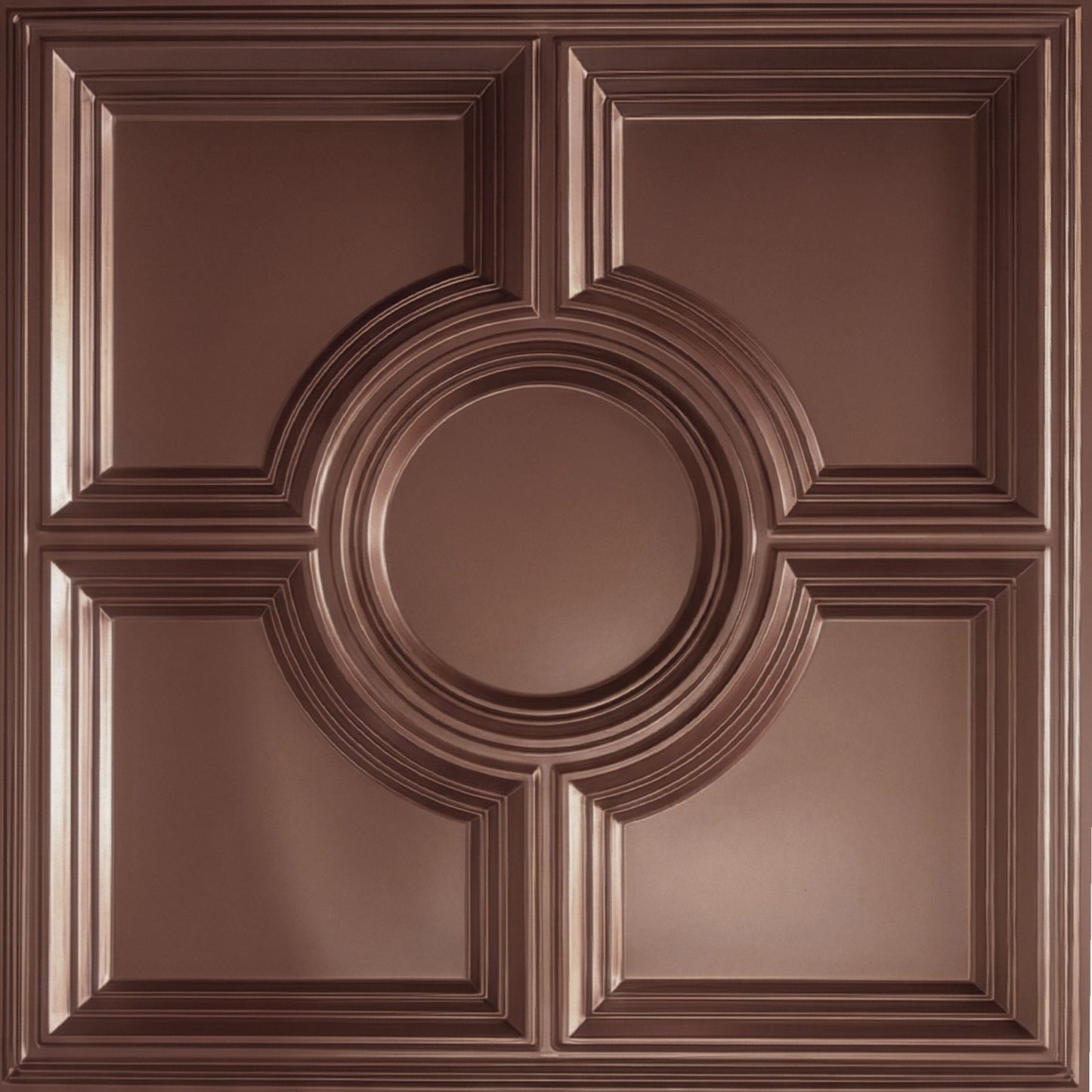 Modern PVC False Ceiling - 60x60 cm Medallion Design White