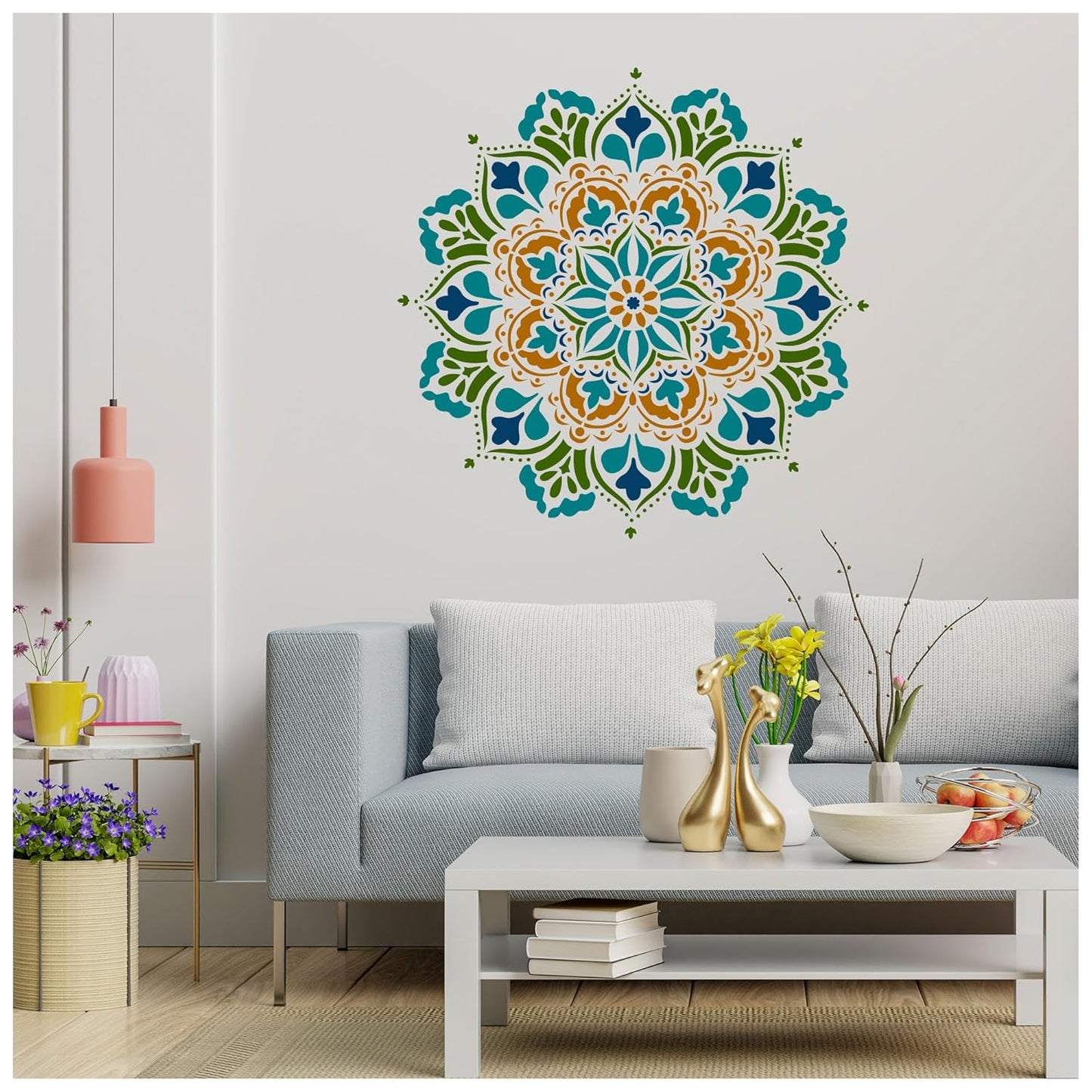 Latest Healing Mandala Stencils for Wall Painting (KDRDSS1116)