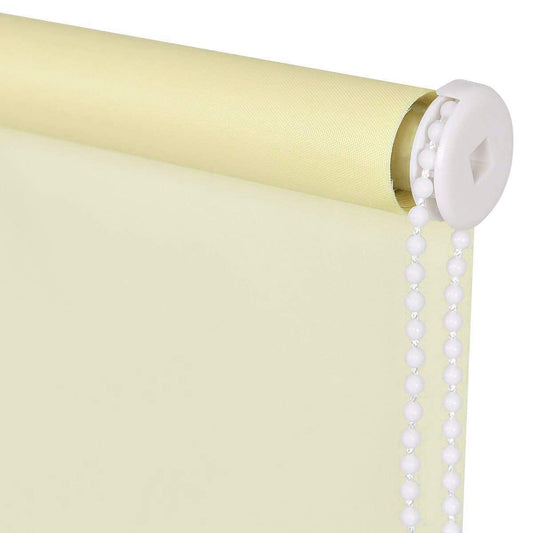 Blackout Roller Blinds for Windows, Cream (Customized Size)