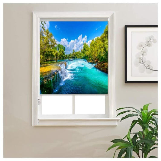 Printed Blackout Roller Blinds for Window- Nature Art