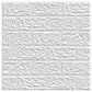 Kayra Decor 3D Self Adhesive Wall Panel -White Brick Design - 50 X 50 cm