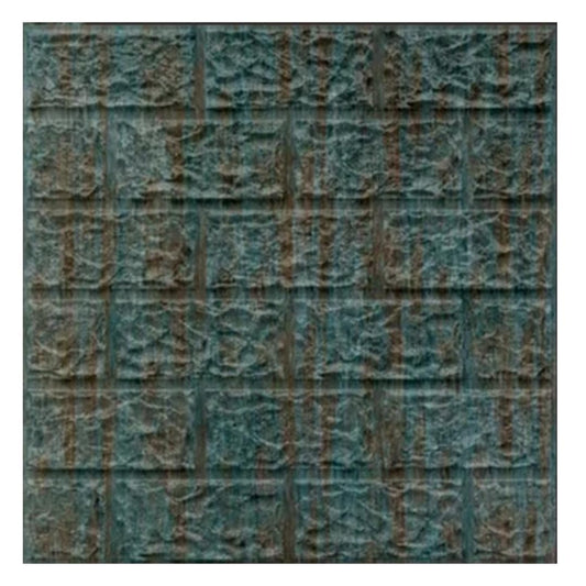 Kayra Decor 3D Self Adhesive Wall Panel - Mose Green Color Brick Design - 50 X 50 cm