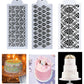 Floral Cake Stencils Designs Pack of 3