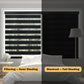 Zebra Blinds for Windows and Doors with Dual Shade, Light Control Blinds for Home & Office (Customized Size, 7008-Choco)