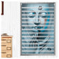 Zebra Blinds for Windows and Doors with Dual Shade, Horizontal Stripes, Blinds for Home & Office (Customized Size, Buddha Face Design)