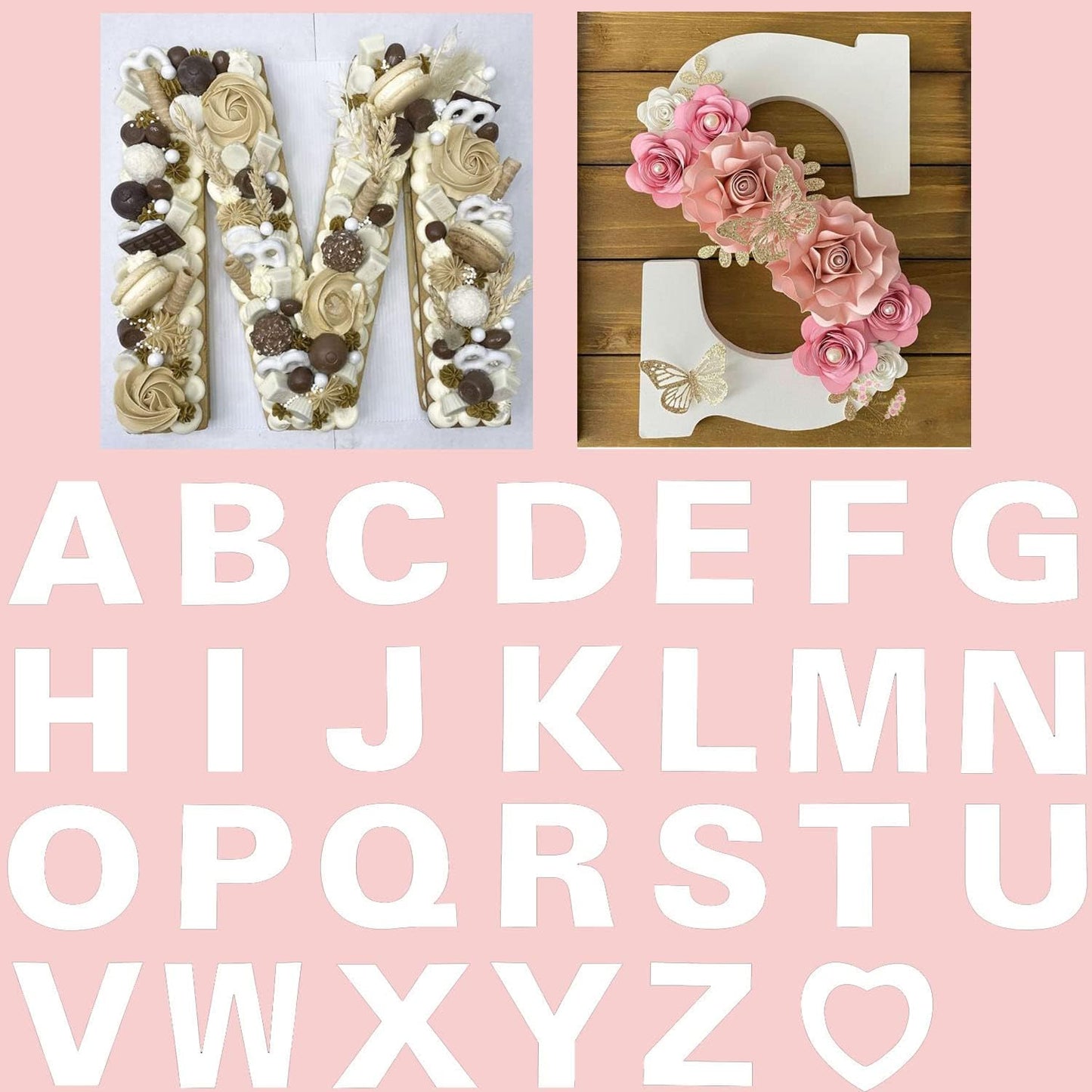 A to Z Alphabet Letter Cake Stencils -30.4 cm (Pack of 1)