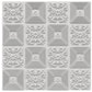 Kayra Decor 3D Self Adhesive Wall Panel -White Color Flower Pattern - 50 X 50 cm