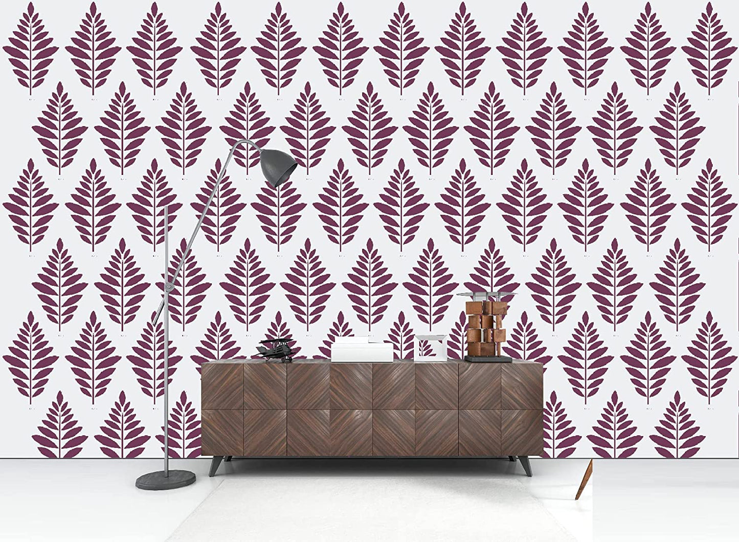 Indian Lush Design Stencil (KDDR-001-12IN)