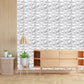 Kayra Decor White Leather Texture Diamond Design 3D PVC Wall Panels, Size-30.4 x 30.4 cm