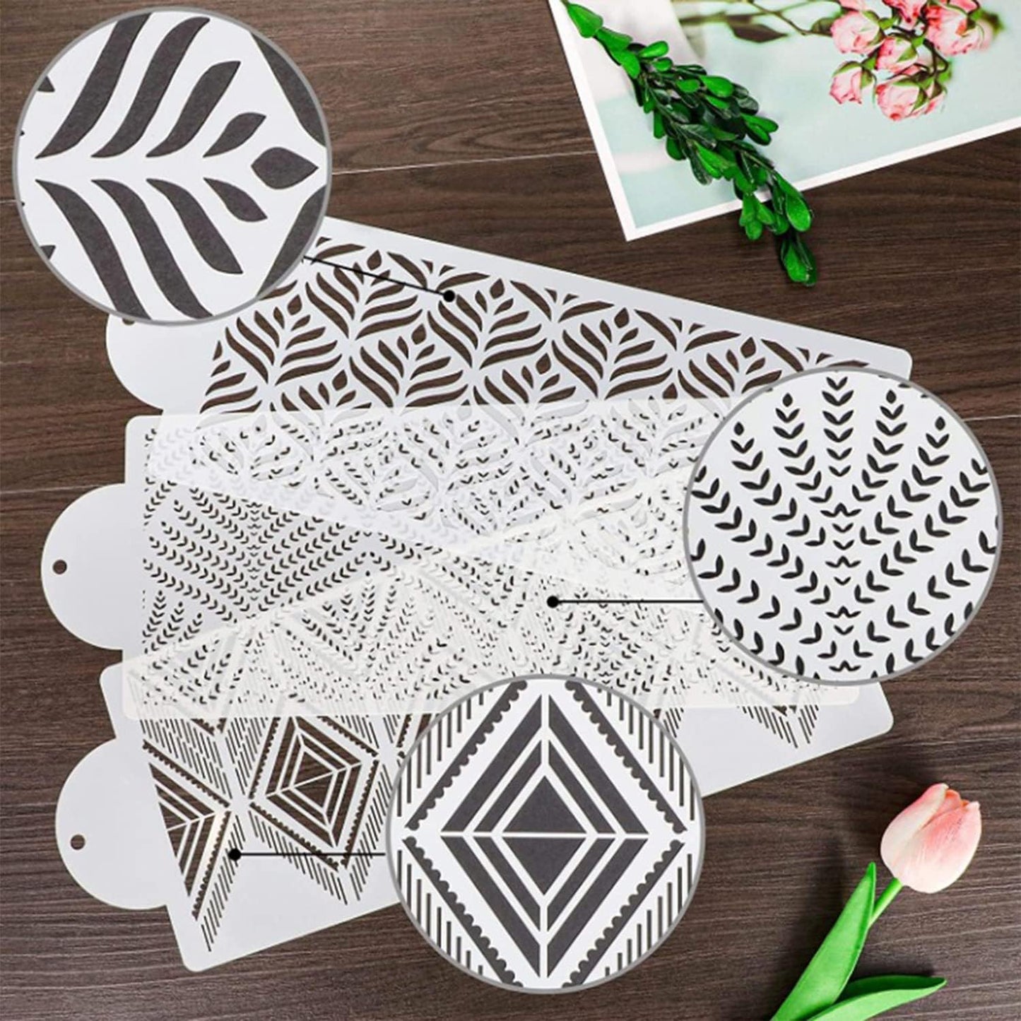 Lace Cake Stencils Design (Pack of 3)