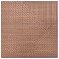 Kayra Decor 3D Self Adhesive Wall Panel -WalnutWood Stripe Design - (Size 50 x 50 CM)