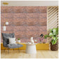 Kayra Decor 3D Self Adhesive Wall Panel -Beechwood Stripe Design - (Size 50 x 50 CM)