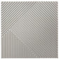 Kayra Decor 3D Self Adhesive Wall Panel -Mega Greige Stripe Design - (Size 50 x 50 CM)