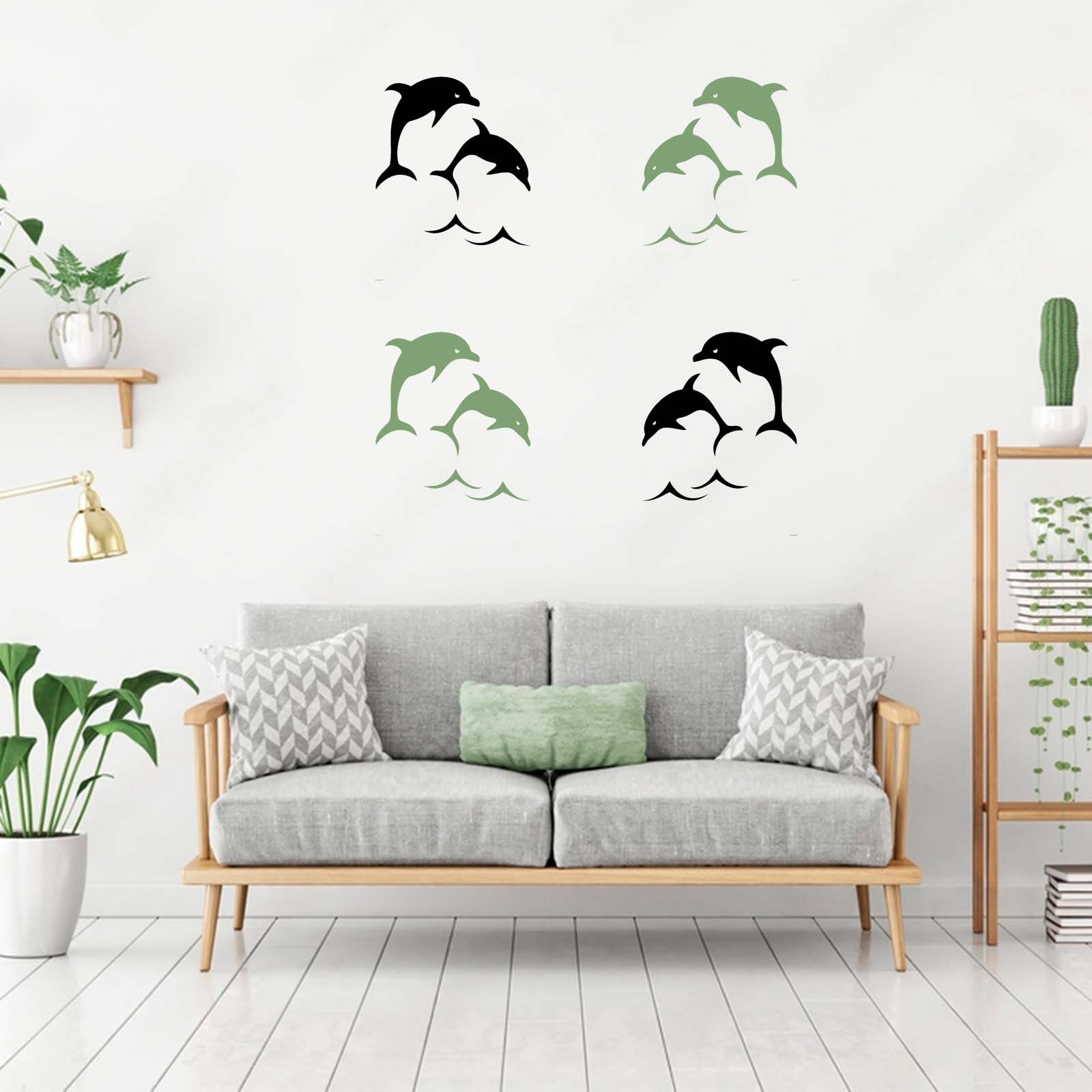 Dolphin Fish Wall Design Stencil (KHSNT140) – Kayra E Commerce Private  Limited