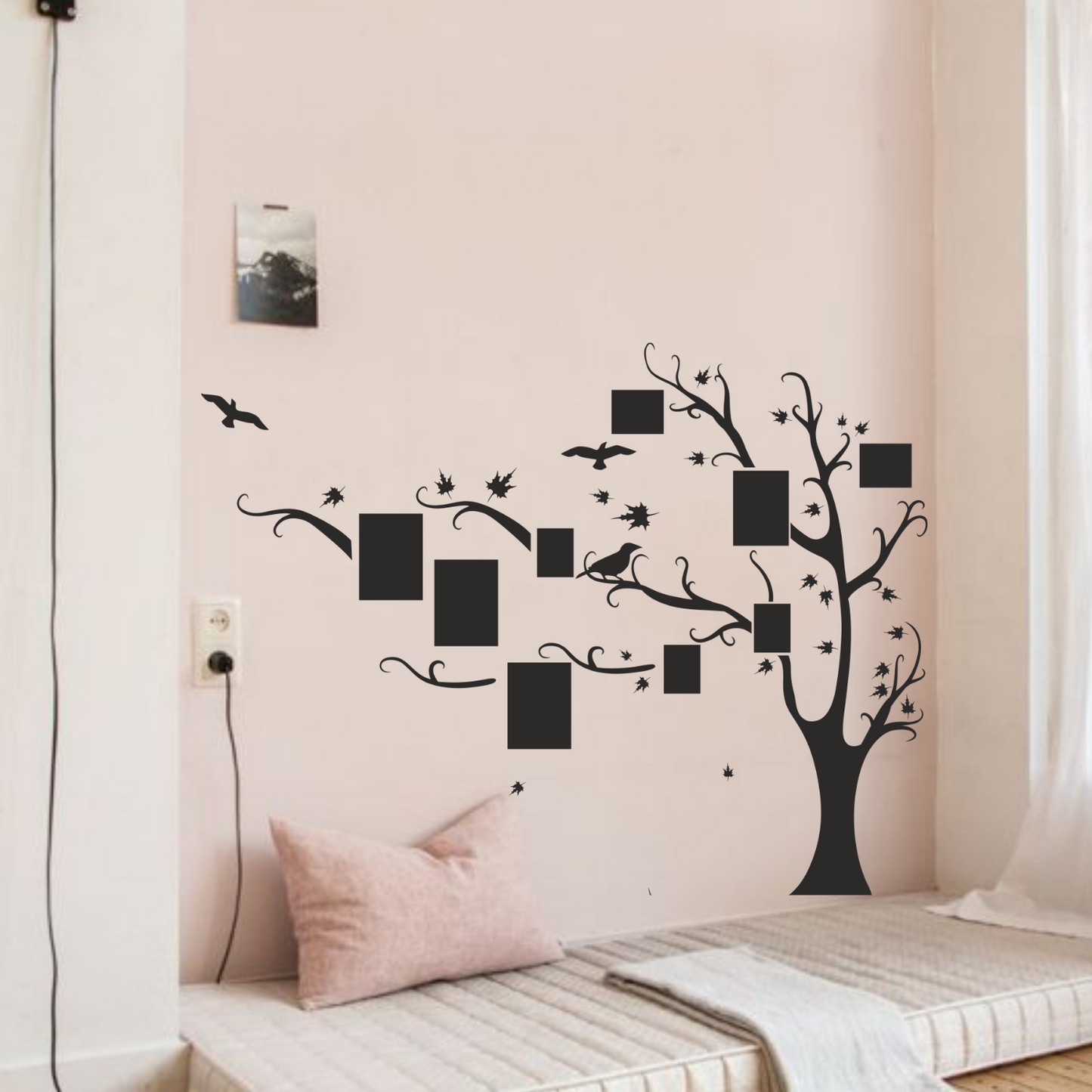 Large Full Size Family Tree Wall Design Stencil (KHSNT377)
